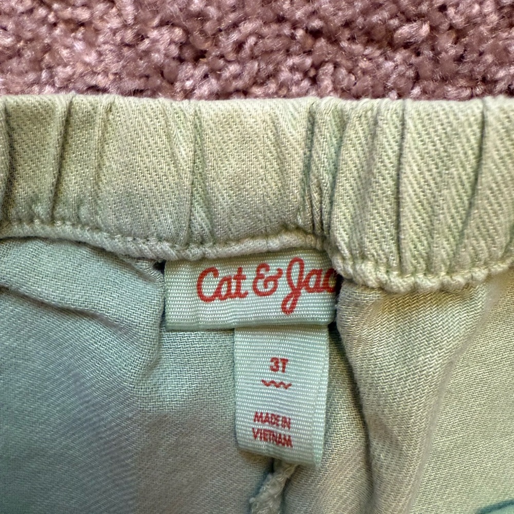 🌼5/$10🌼Never Worn Cat & Jack Light Purple & Light Green Ruffle Hem Shorts 3t - Picture 7 of 7